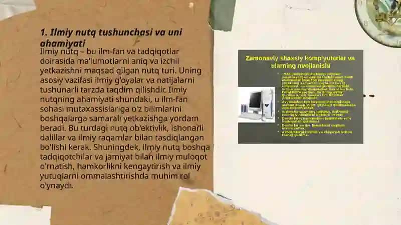 Ilmiy nutq teхnikasi va ilmiy uslubga хos lisoniy хususiyatlar 3