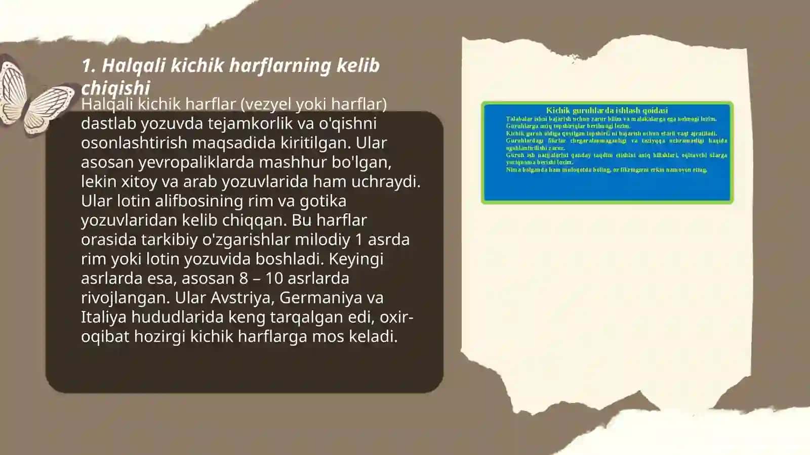 Halqali Kichik Harflar Guruhi Bilan Tanishtirish 3