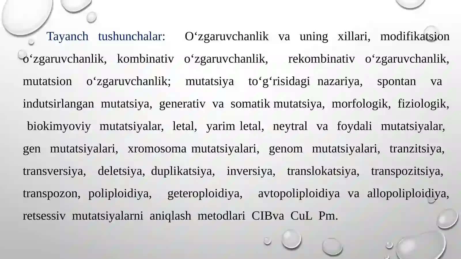 Irsiyatva muhit 3