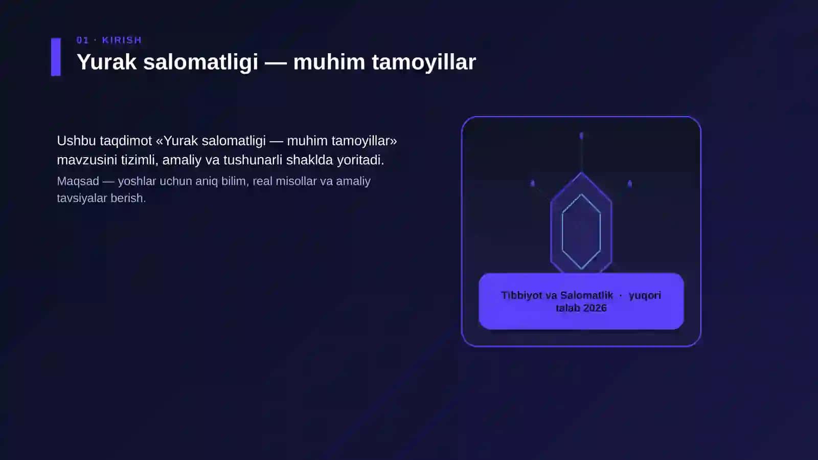Ushbu taqdimot «Yurak salomatligi — muhim tamoyillar» 3
