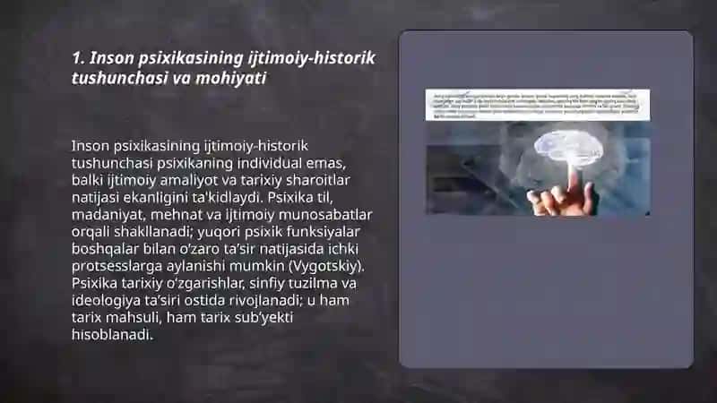 Psixika haqida umumiy tushuncha 3