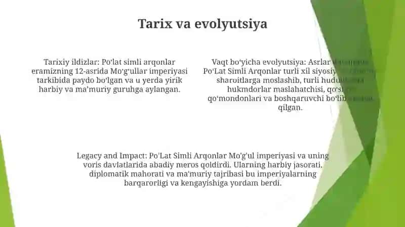 Po'Lat Simli Arqonlar 3