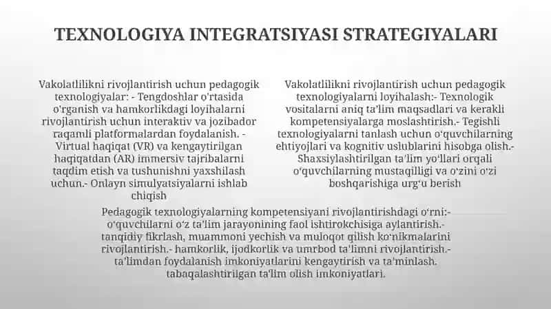 Kompetentlikni Shakllantirishda Pedagogik Texnologiyalarni Loyihalashtirish 3