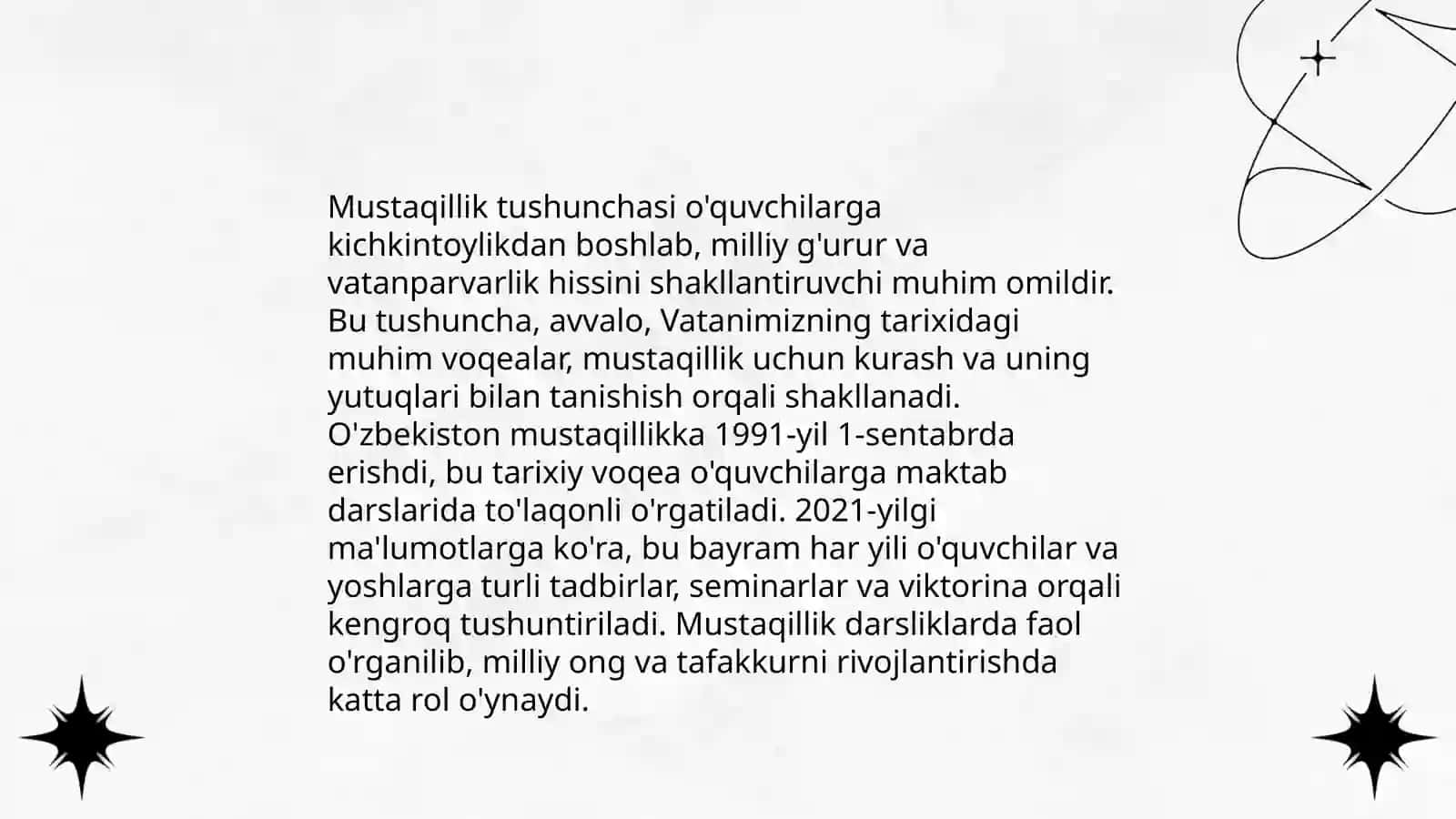 O'quvchilarda mustaqillikni shakllantirish tarbiya jarayoni samaradorligi omili 3