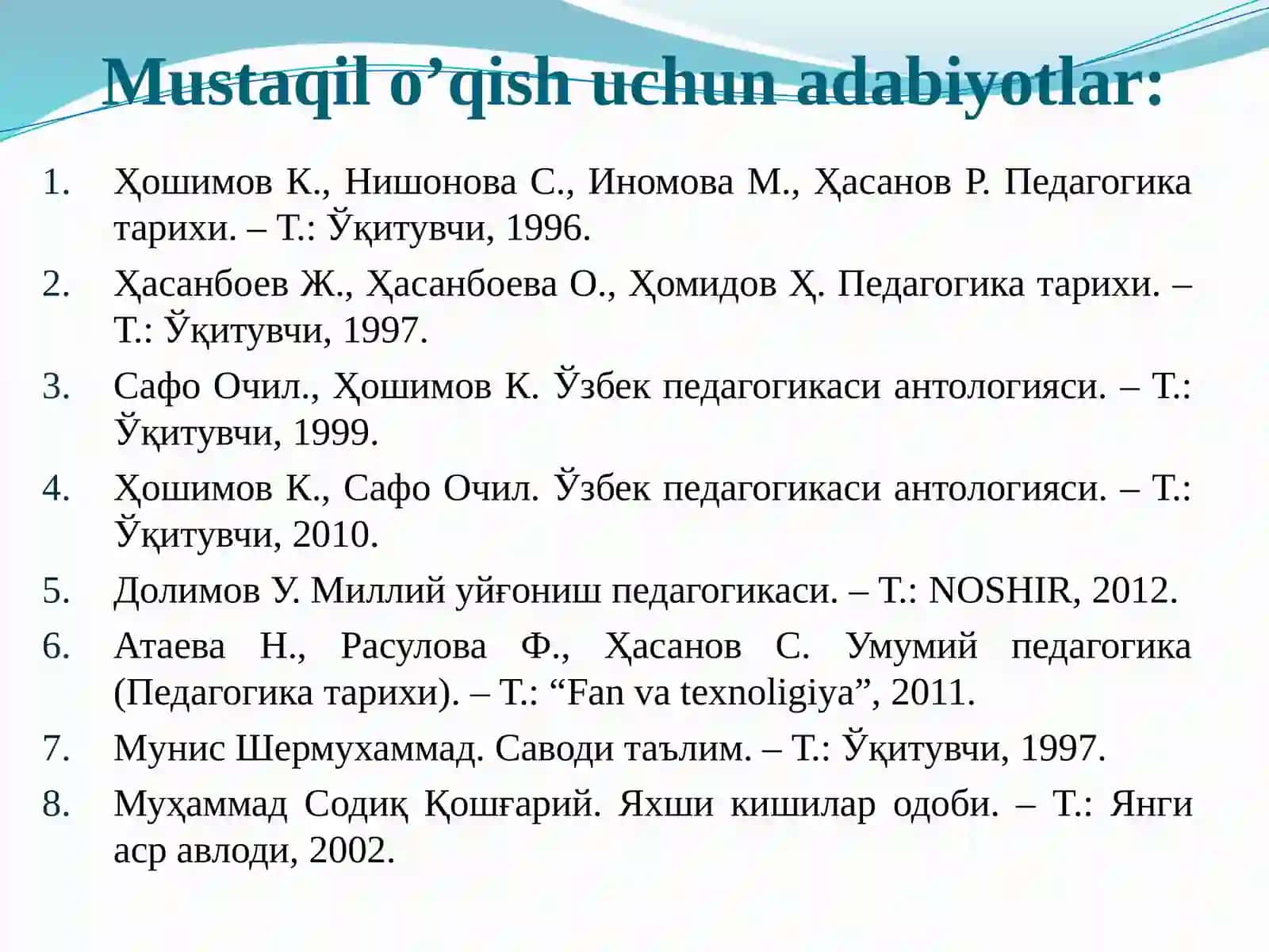 XVIIАSRDАNXIX АSRNING YARMIGАCHА TАRBIYA, MАKTАB VА PЕDАGОGIK FIKRLАR RIVOJI 3