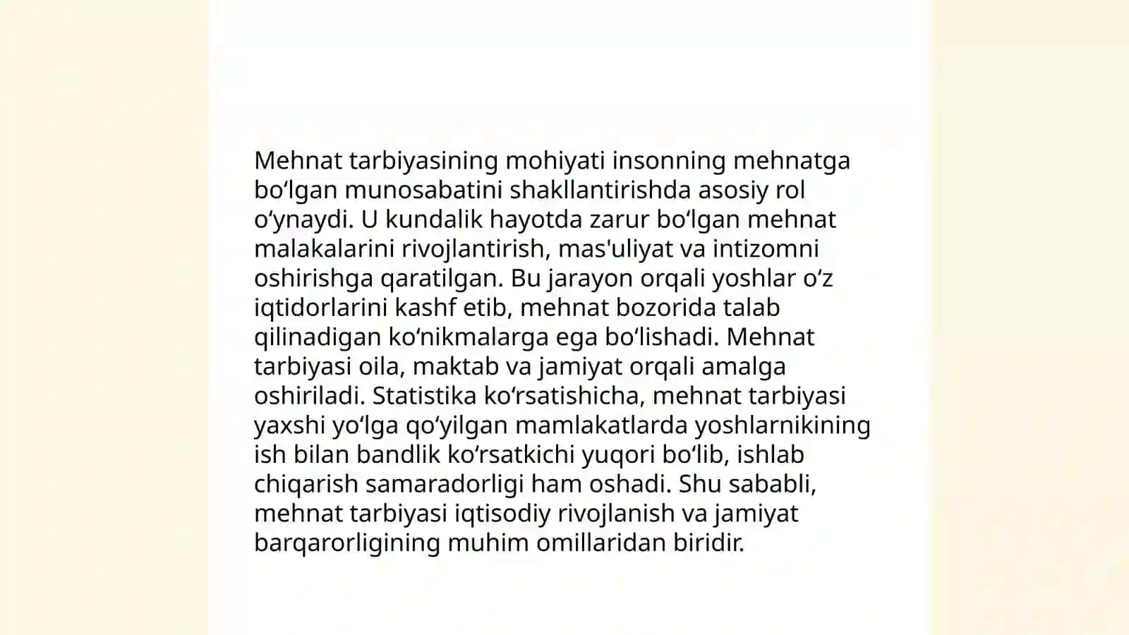 Mehnat tarbiyasi 3
