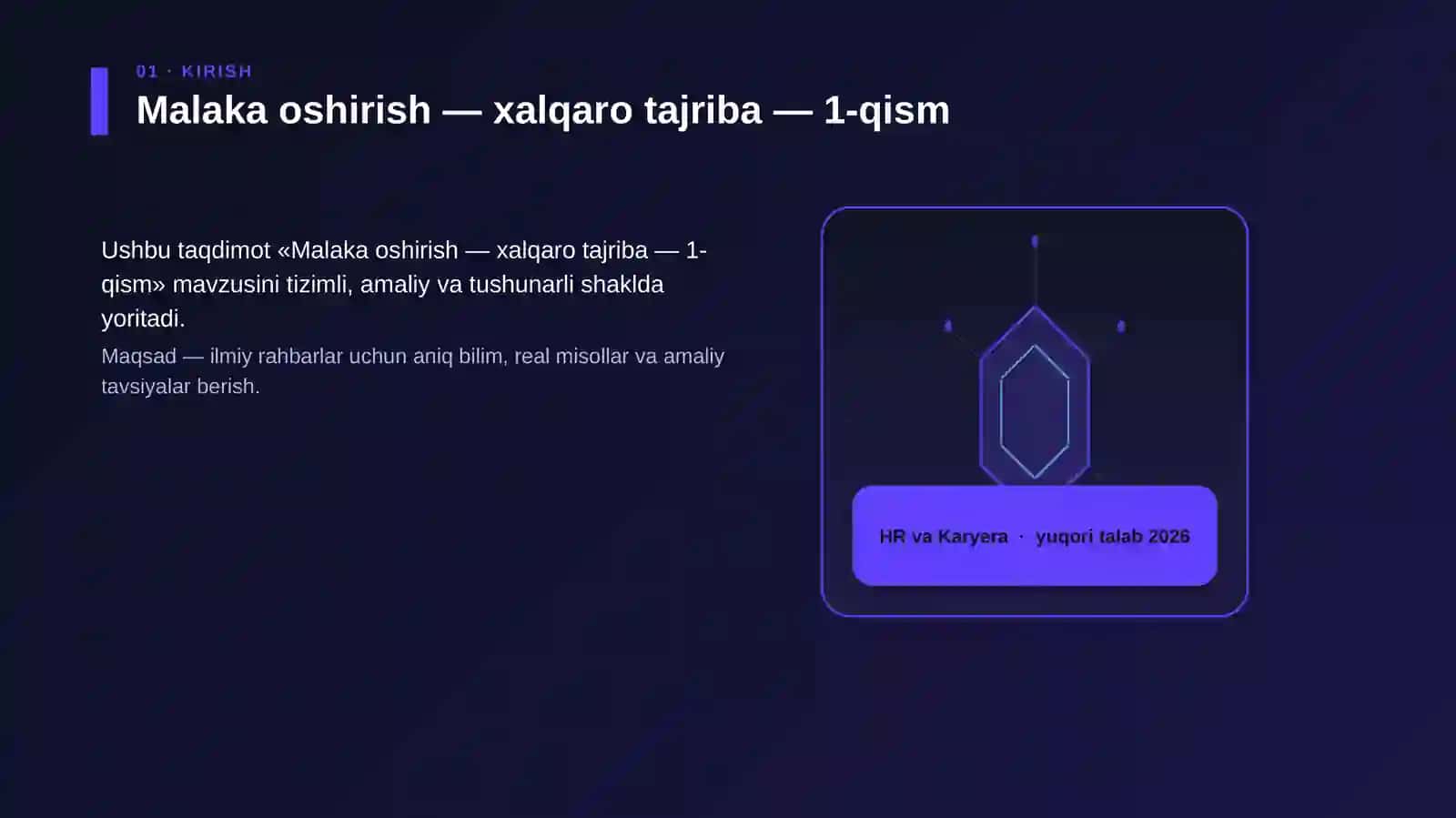 Malaka oshirish — xalqaro tajriba — 1-qism 3