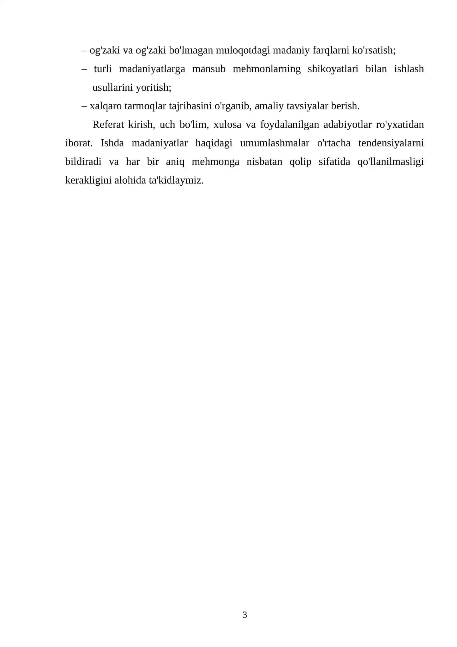 Mehmonxonalarda xalqaro mijozlar bilan ishlash madaniyati va transmilliy kommunikatsiya 3