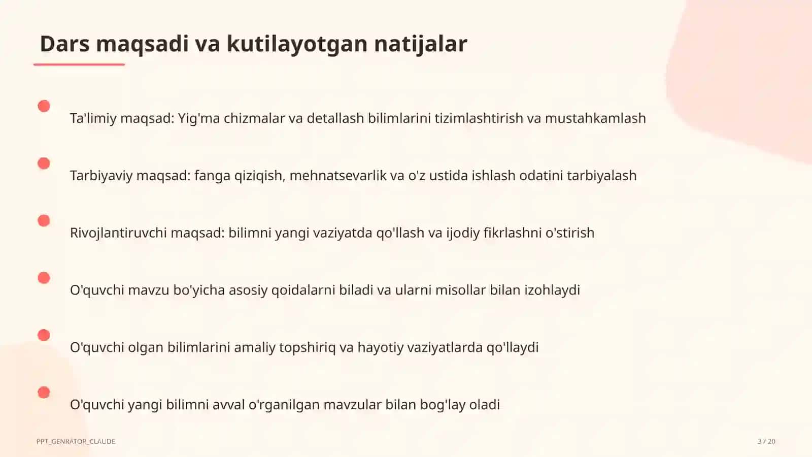 Yig'ma chizmalar va detallash (9-sinf) 3