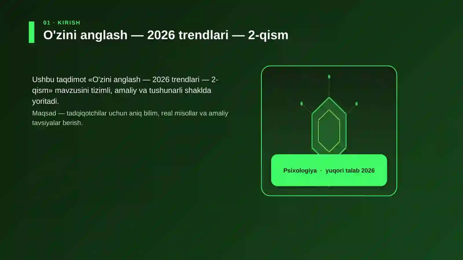 O'zini anglash — 2026 trendlari — 2-qism 3