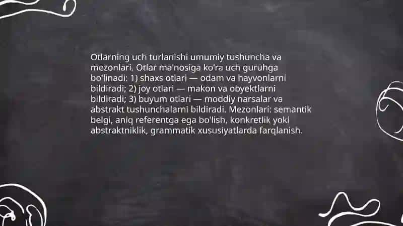 Otlarning 3-turlanishi.Masculinum.Lugat shakli. So'z o'zagi 3