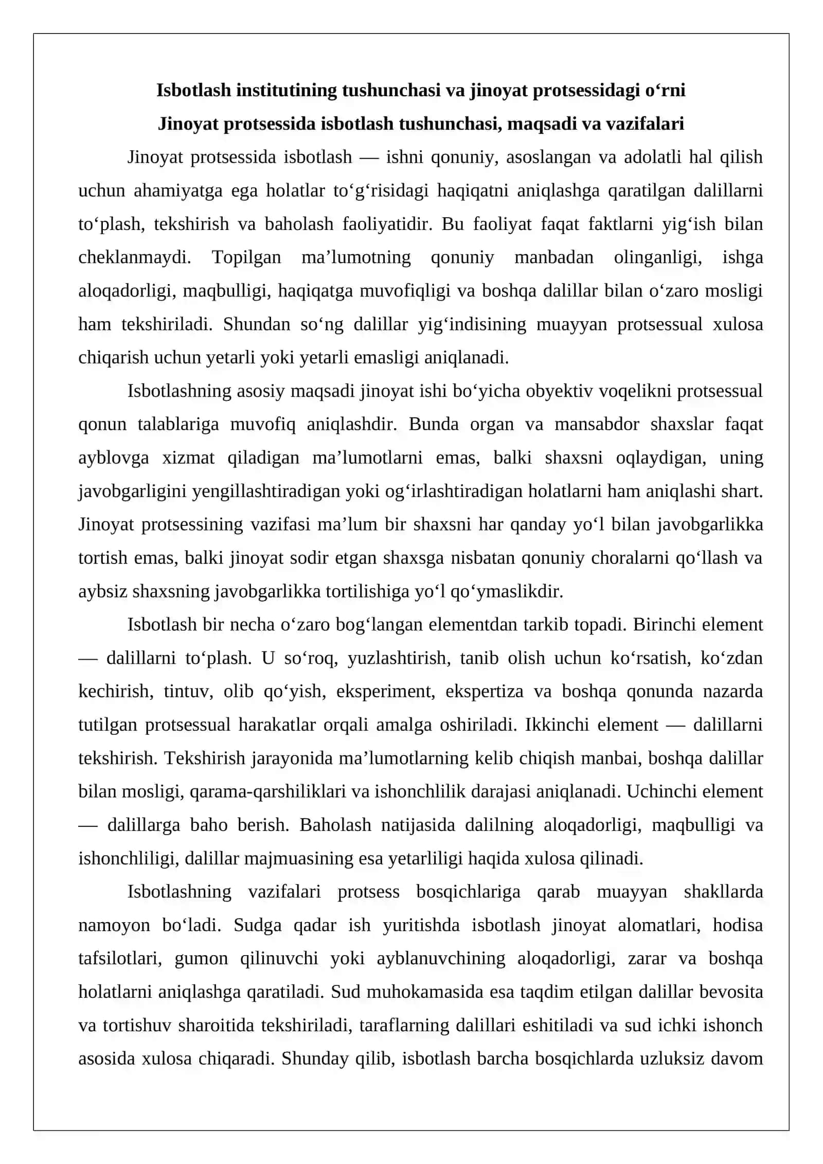 Isbotlash predmeti va doirasi 3