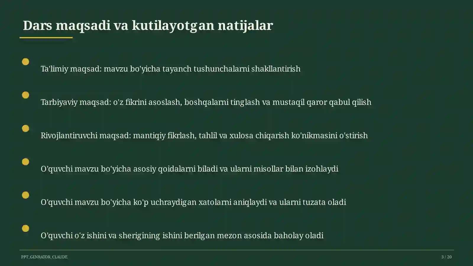Mulk huquqi va intellektual mulk (11-sinf) 3