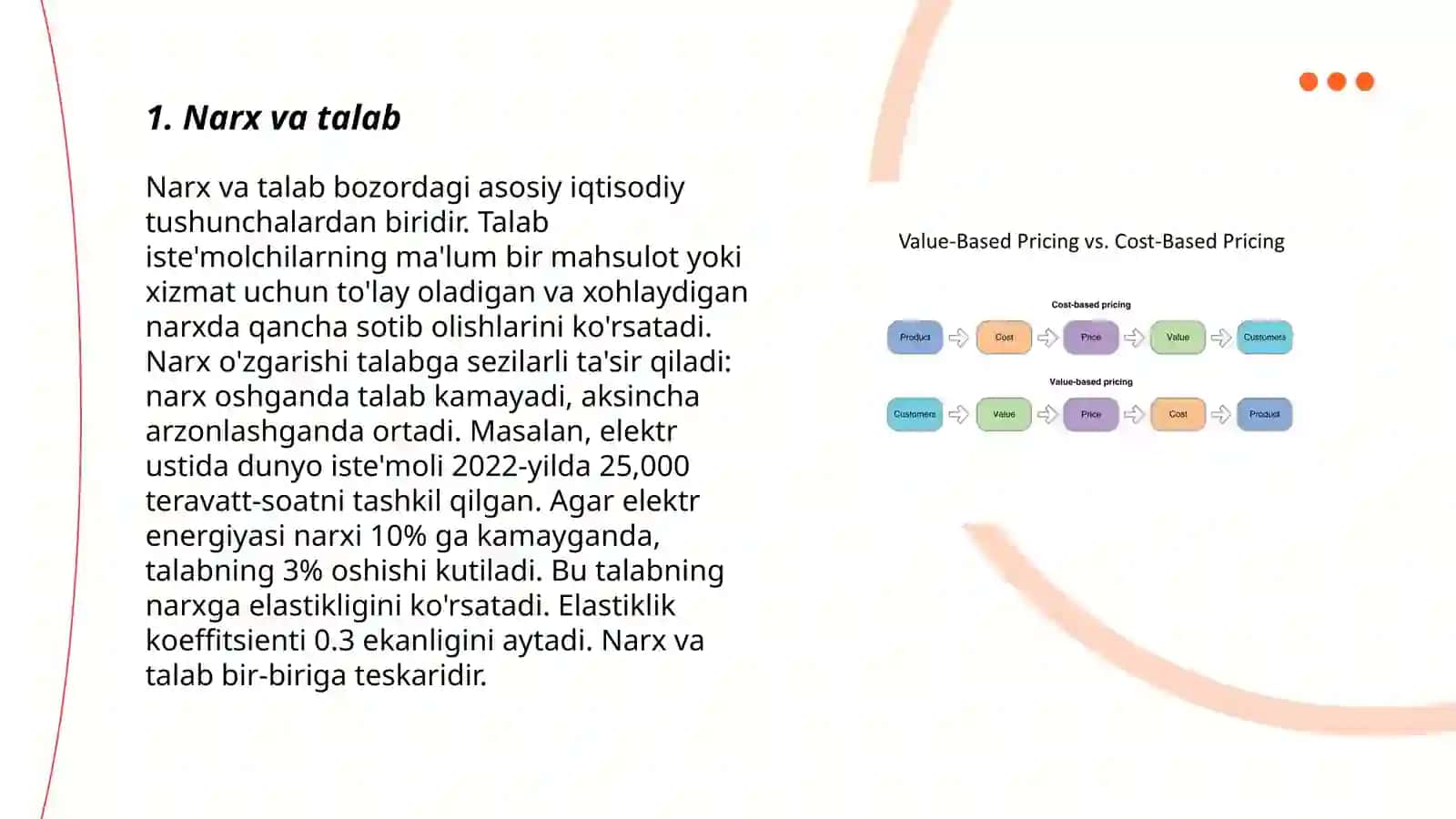 Narx belgilashning bozor mexanizmi 3