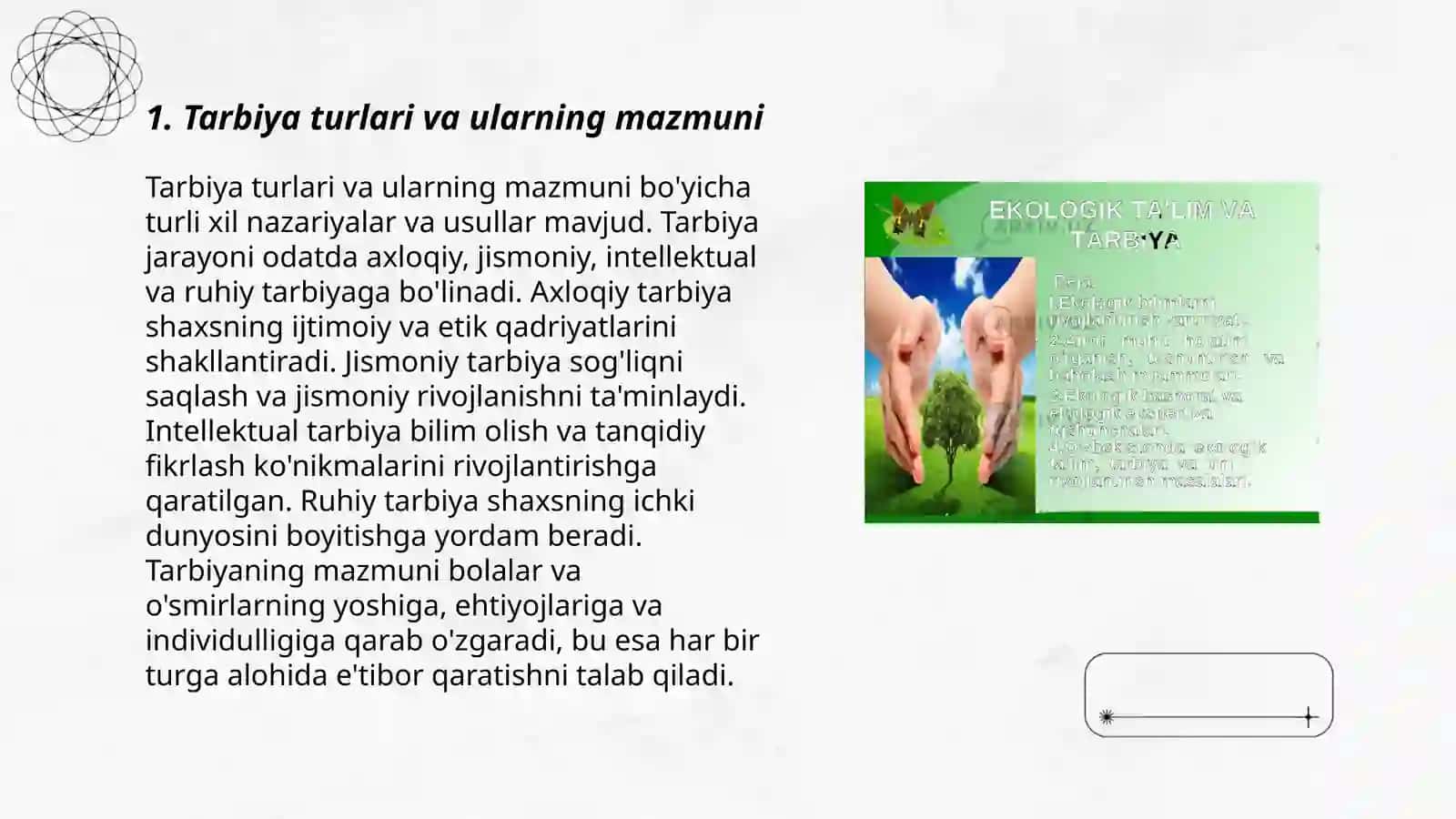 Tarbiya turlari va ularning shaxs kamolotiga tasiri 3