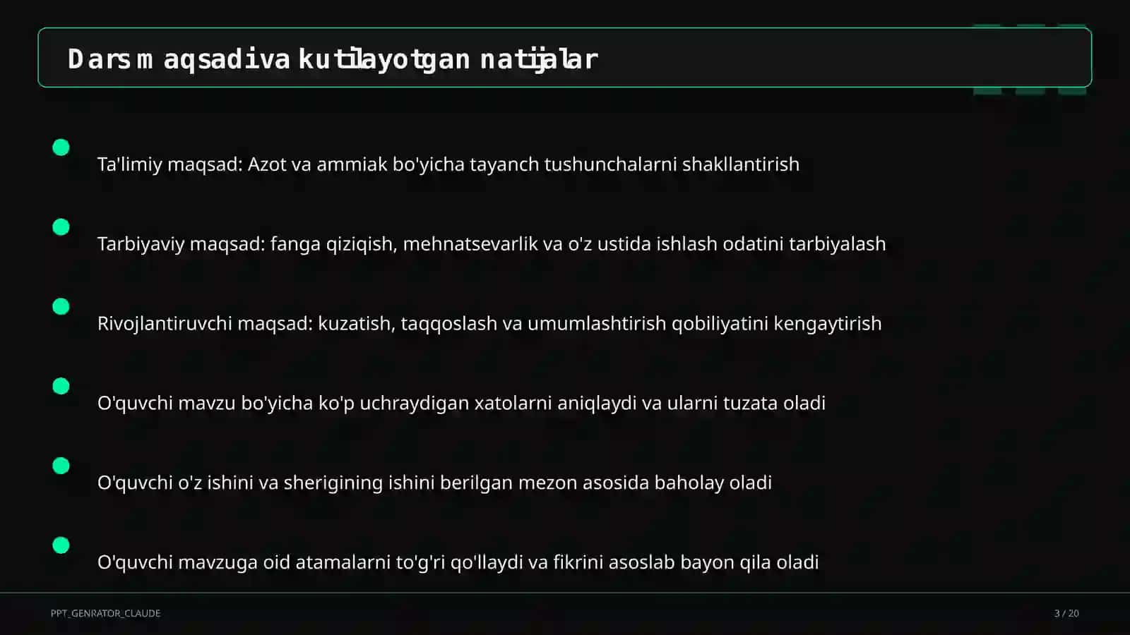 Azot va ammiak (9-sinf) 3