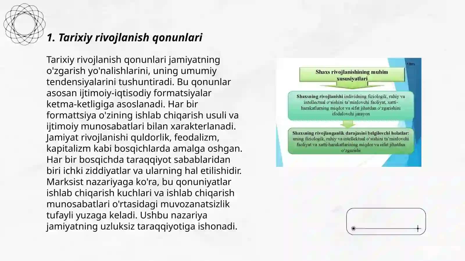 Rivojlanishning umumiy qonunlari va kategoriyalari 3