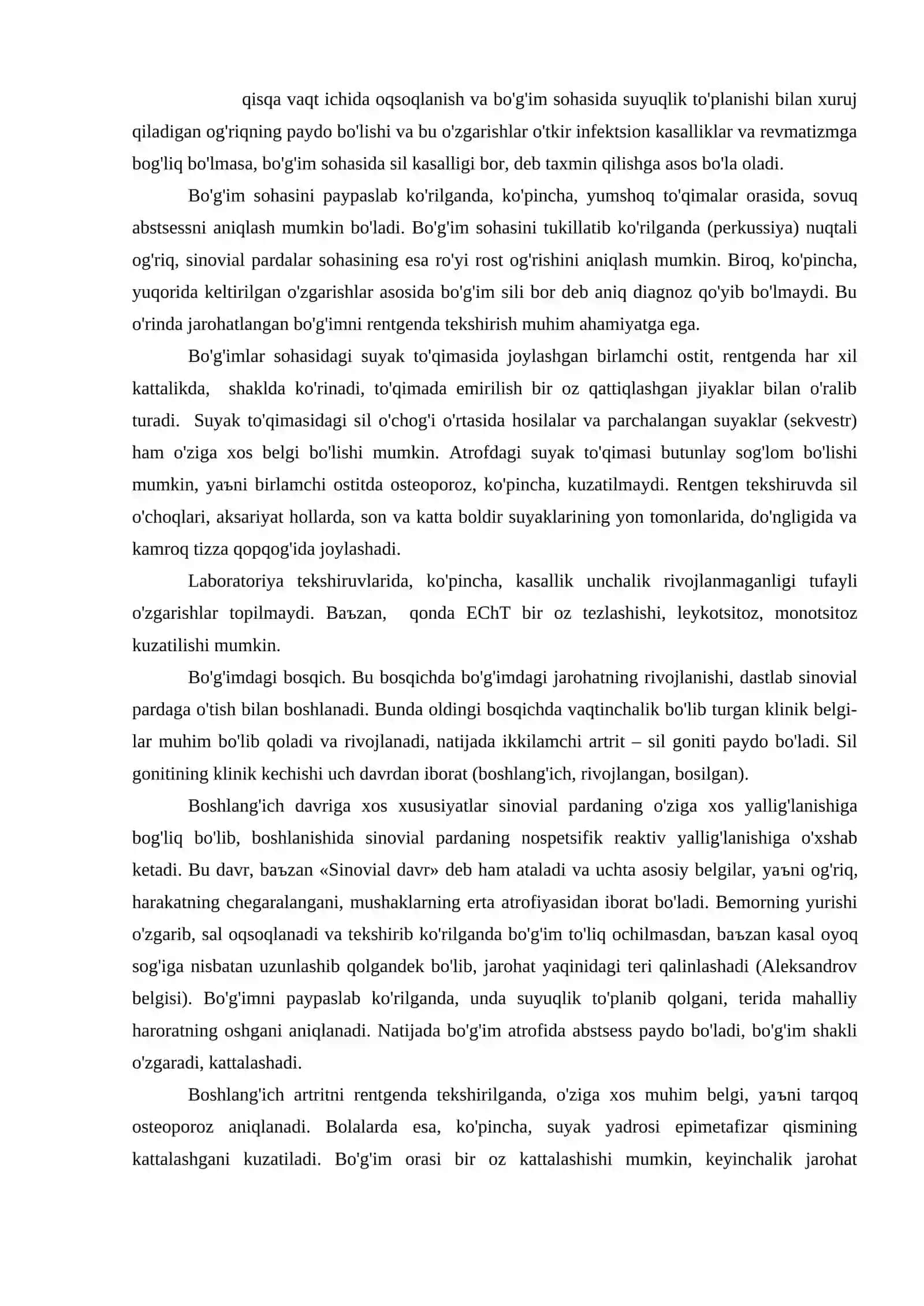 Tayanch-harakat aъzolar silining klinik kechishi 3