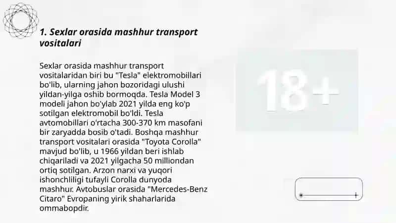 Tesla Model 3, Toyota Corolla, Mercedes-Benz Citaro 3