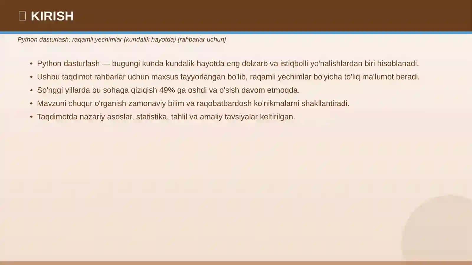 Python Dasturlash: Raqamli Yechimlar (Kundalik Hayotda) 3