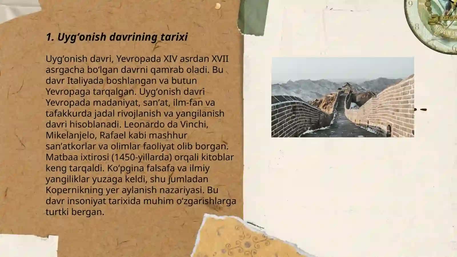 Renesans uygʻonish davri 3
