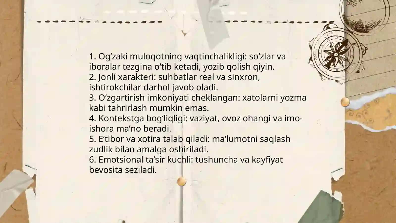 Ogʻzaki va yozma muloqotning xususiyatlari 3