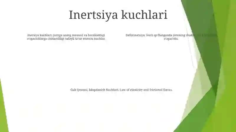 Inertsiya Kuchlari 3