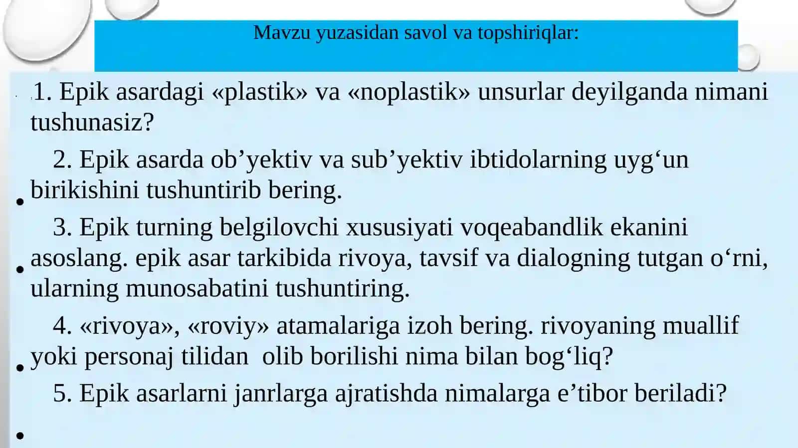 Epikturning Spetsifikxususiyatlari 3