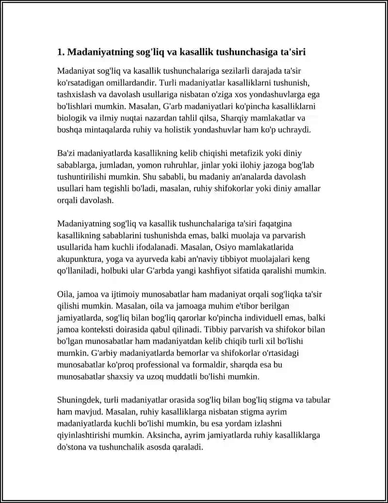 CULTURE PROJECT HEALTH AND ILLNESS 3