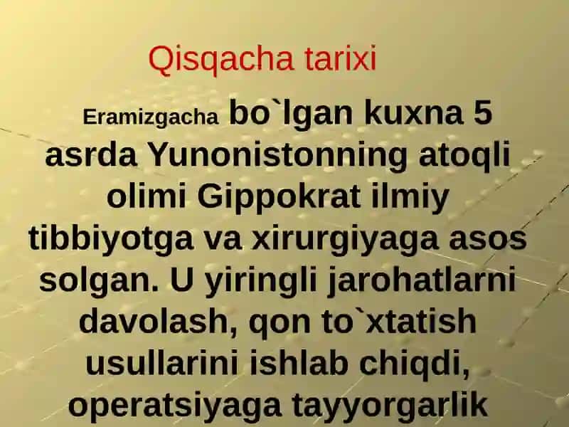 Xirurgik operatsiya va uning, turlari. Operatsiya oldi va operatsiyadan keyingi davrlar 3