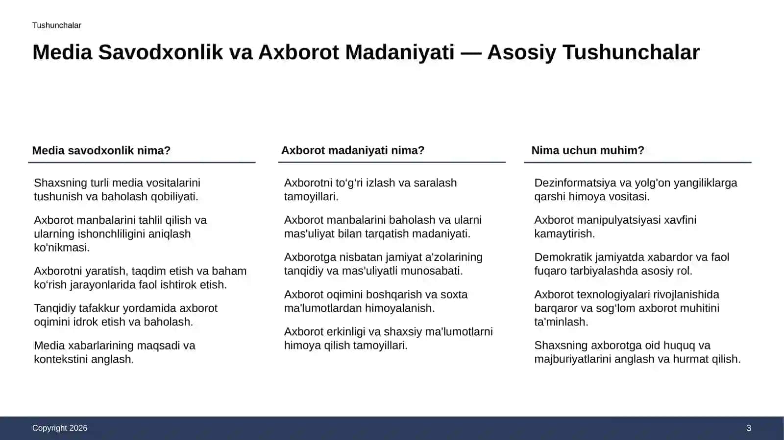 BMT va YuNESKOning Media Savodxonlik va Axborot Madaniyatiga Munosabati 3