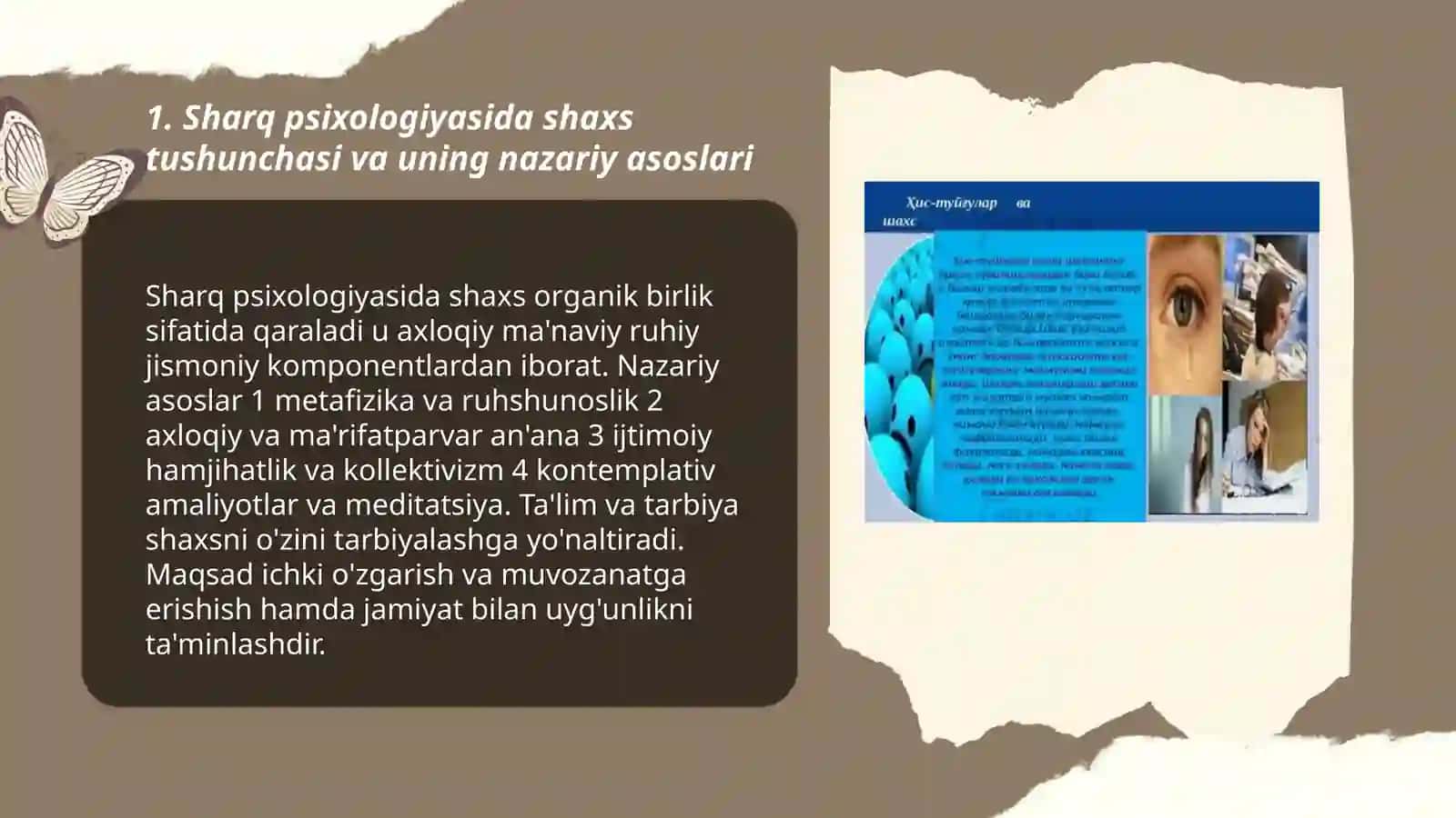 Sharq psixolgiyasida shaxs muammosi 3