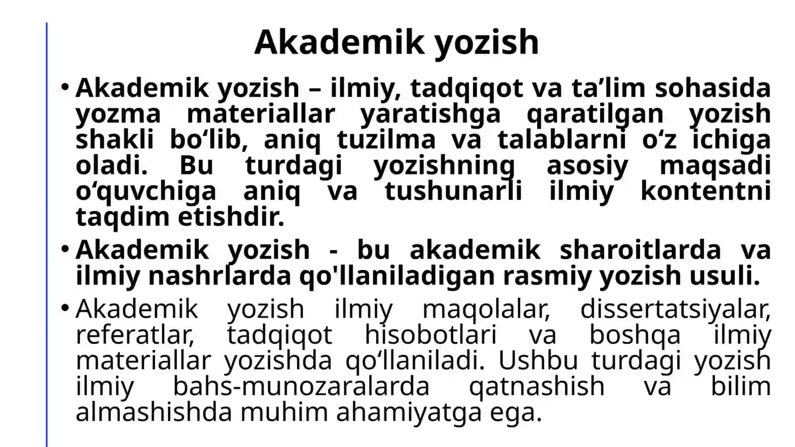 Akademik yozish mahorati 3