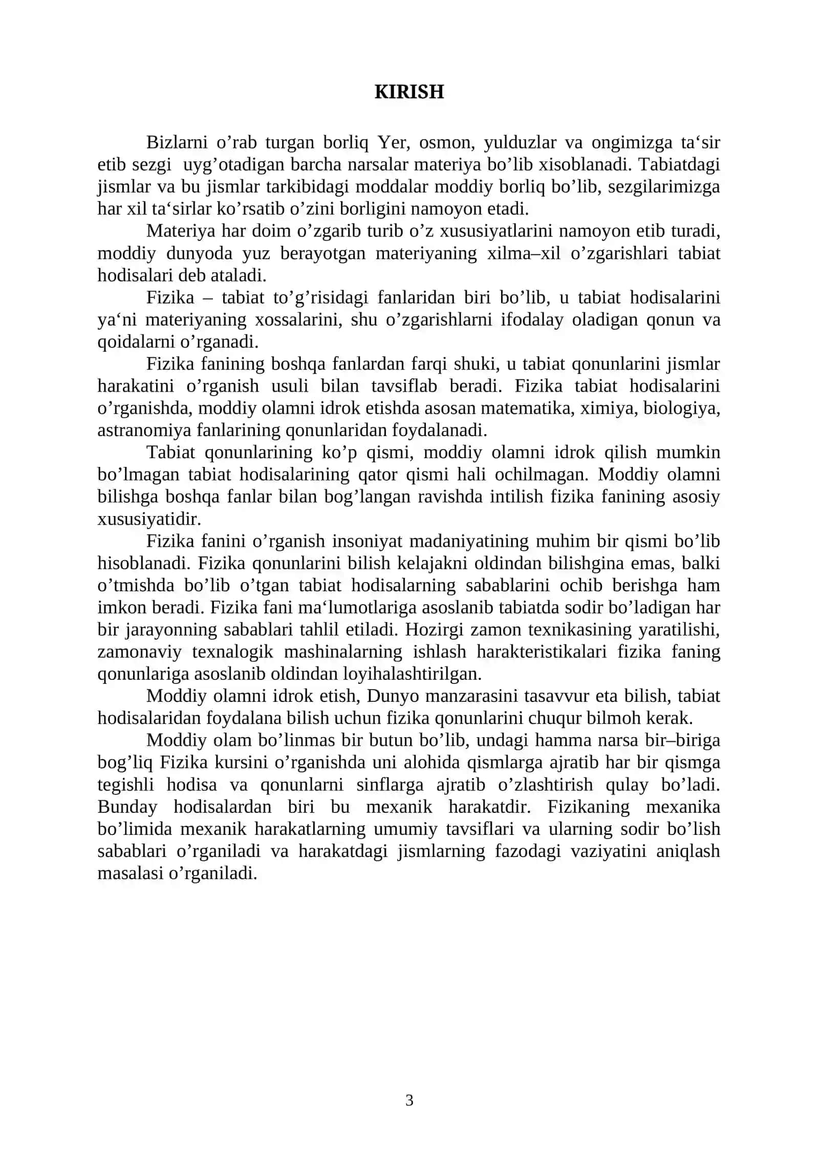 FIZIKA FANIDAN MA'RUZALAR MATNI 3
