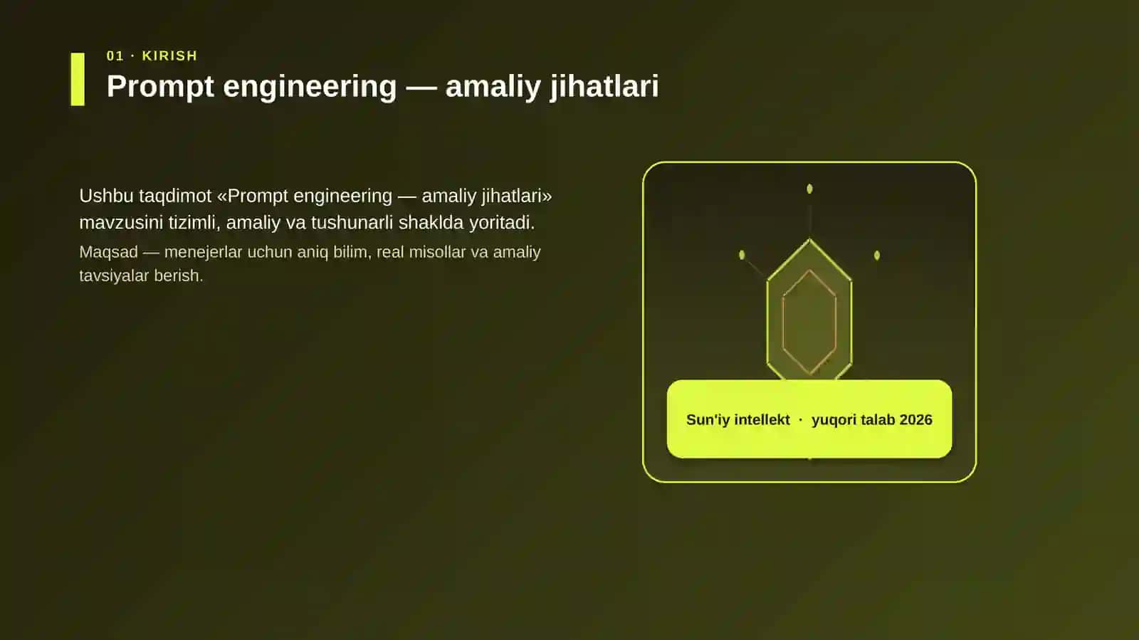 Prompt engineering — amaliy jihatlari 3