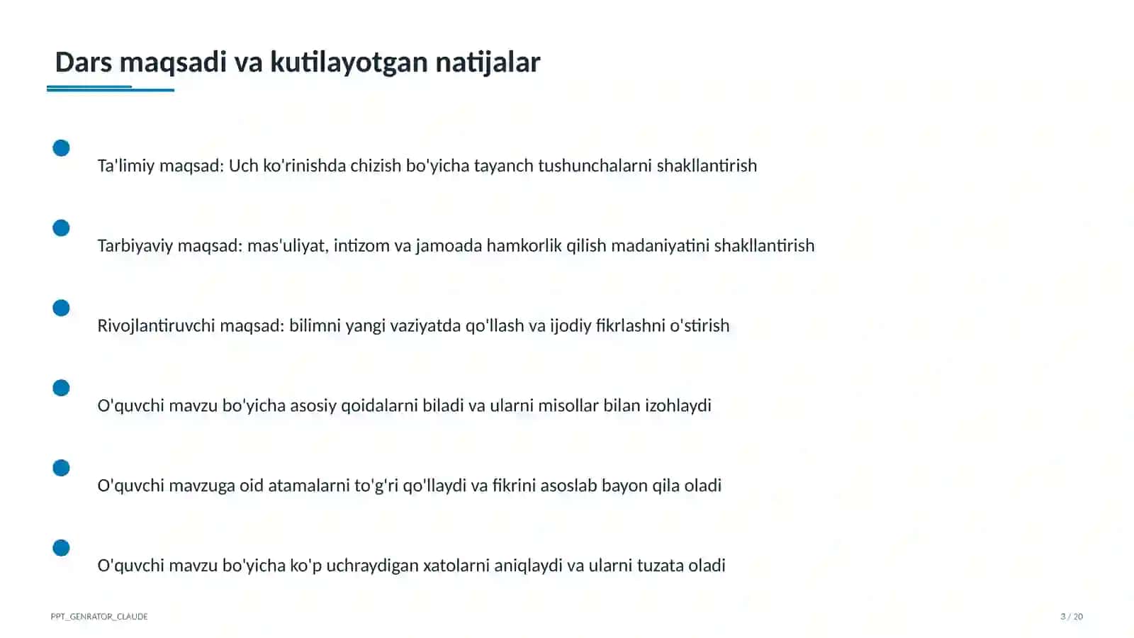 Uch ko'rinishda chizish (8-sinf) 3