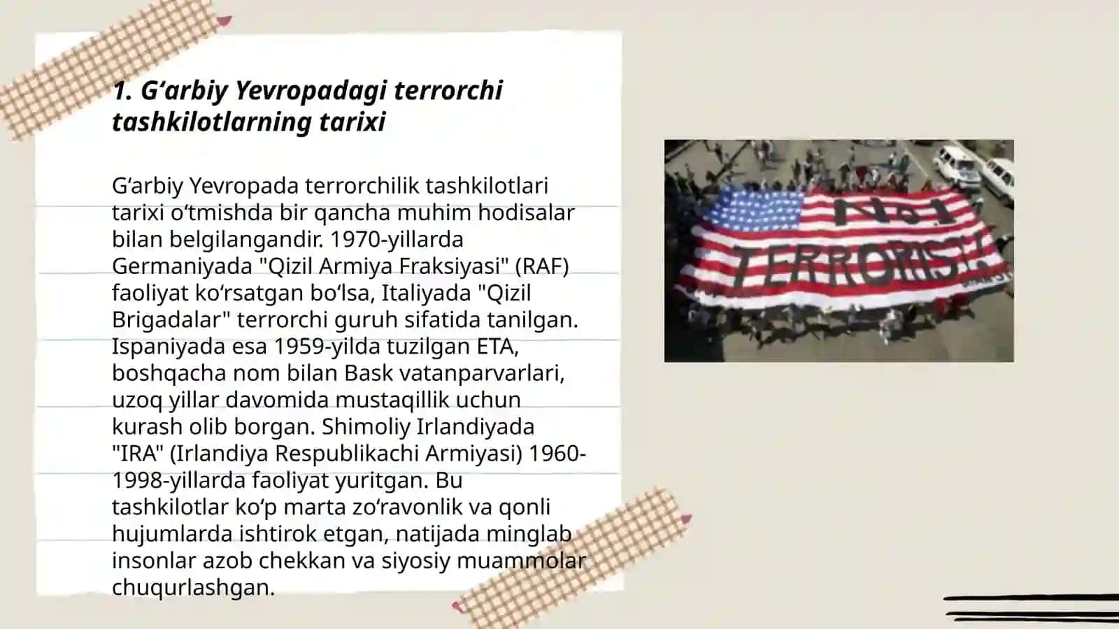 Gʻarbiy Yevropadagi terrorchi tashkilotlar faoliyati 3
