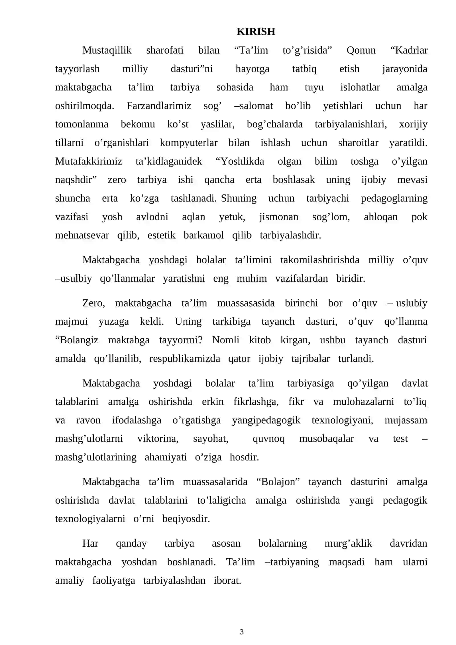 MAKTABGACHA TARBIYA YOSHIDAGI BOLALAR AQLIY TARBIYA 3
