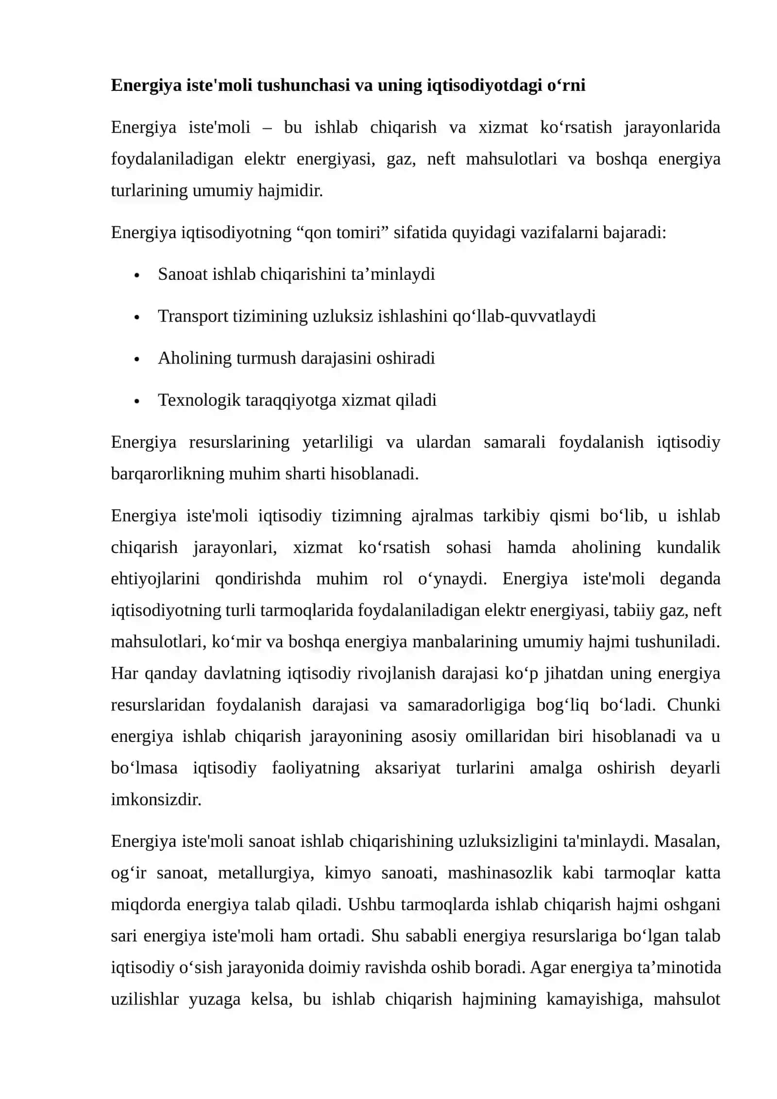 ENERGIYA ISTE'MOLI VA IQTISODIY O‘SISH O‘RTASIDAGI BOG‘LIQLIKNI BAHOLASH 3