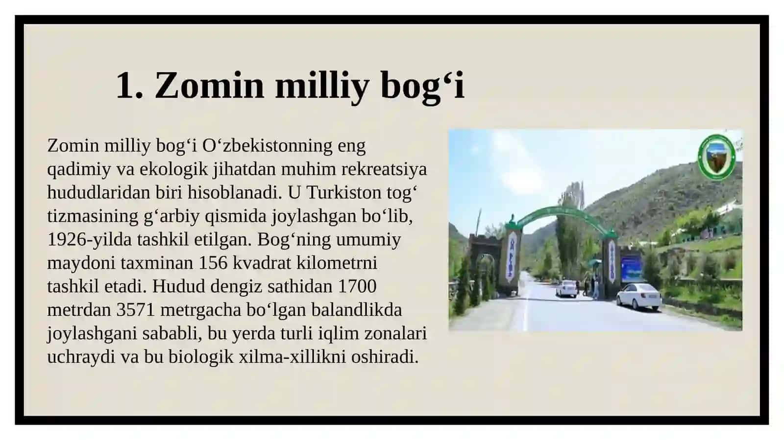 Rekreatsiya zonalari va ularning ish rejimlari 3