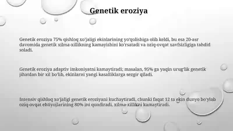 Genetik eroziya 3