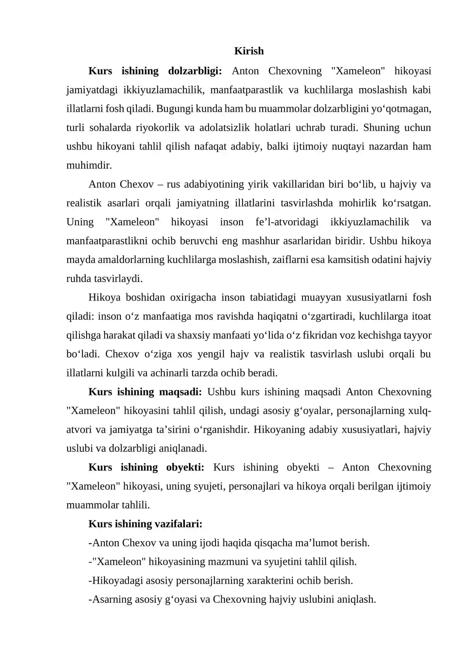 Anton Chexovning "Xameleon" hikoyasi 3