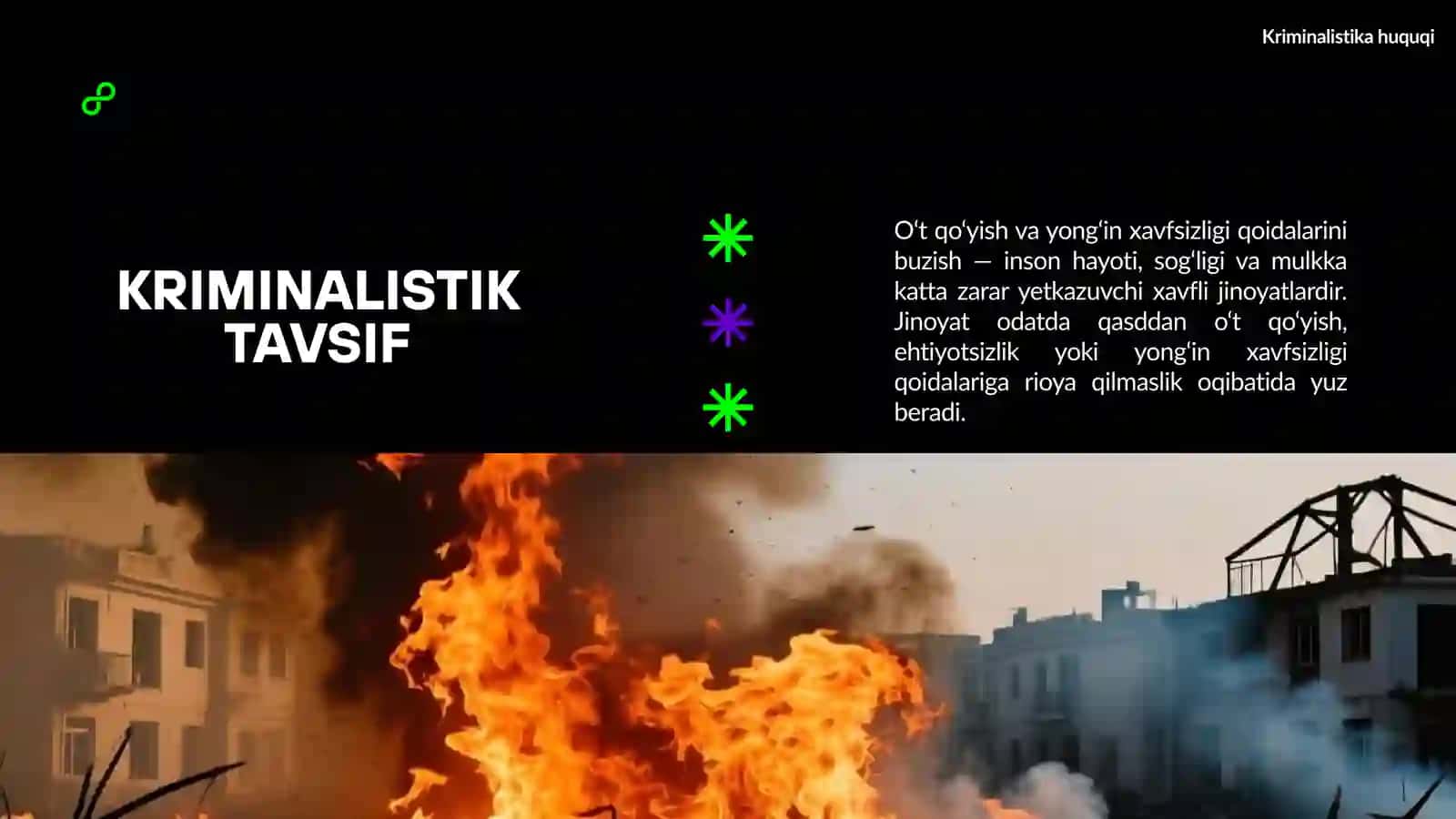 O’T QO’YISH VA YONG’IN QOIDALARINI BUZISH  JINOYATLARINI  TERGOV QILISH 3