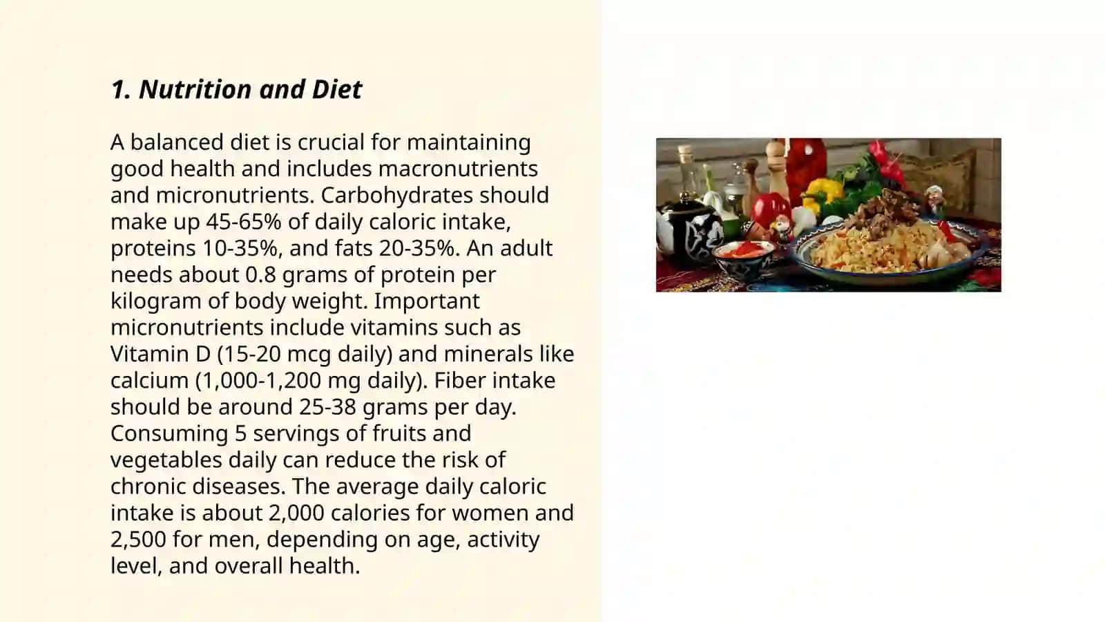 Nutrition and Diet 3