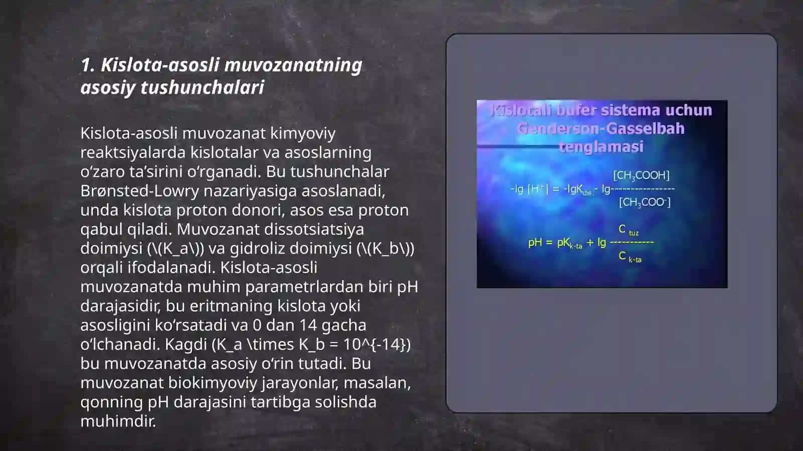 Kislota _asosli muvozanat.Bufer sistemalar 3