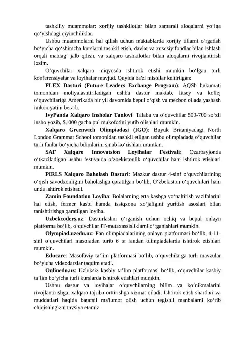 Xorijiy ta’lim tashkilotlari bilan hamkorlik munosabatlari 3