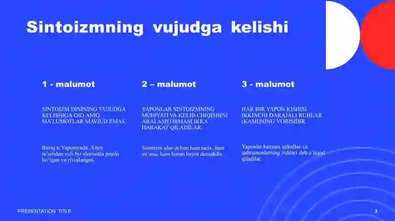 Sintoizm talimoti​ 3
