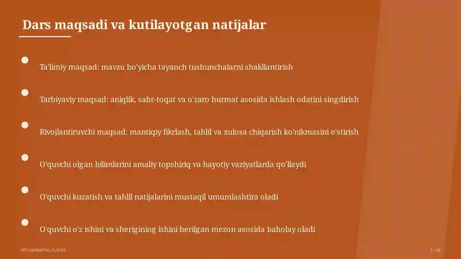Gapning bosh bo'laklari: ega va kesim (8-sinf) 3