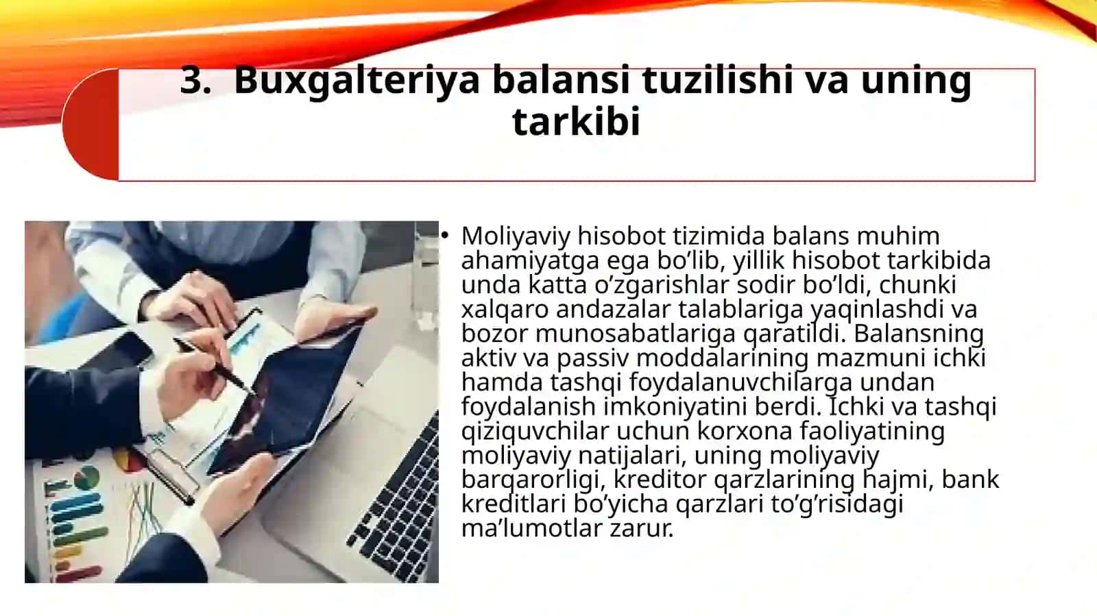 Moliyaviyhisobot –xo’jalikyurituvchisubyektlartomonidanmahsulot(ishvaxizmat) larsotishnatijalari 3