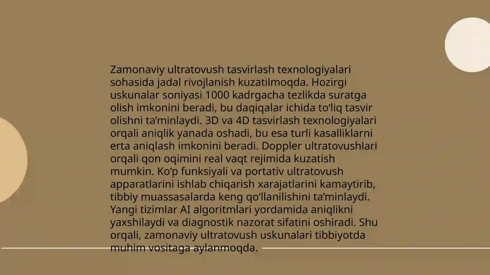 Zamonaviy ultratovush tekshiruvlari. Dopplerografiya 3